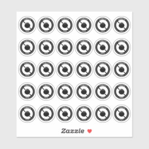 Sticker Carte de table de mariage sans tomate Mini allergi