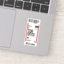 Carte d'embarquement de Toronto Voyage Canada