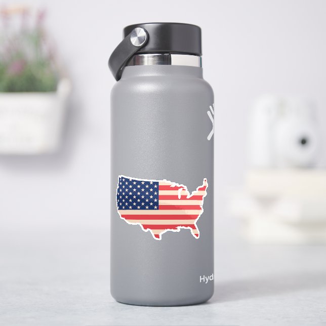 Sticker Carte des États-Unis (HydroFlask)