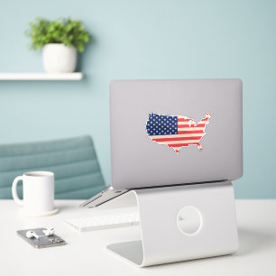 Sticker Carte des États-Unis