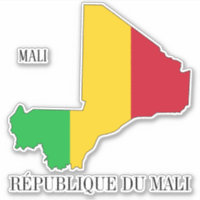 Carte du drapeau du Mali Patriotique