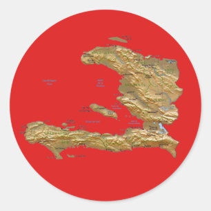 Sticker Carte Haïti