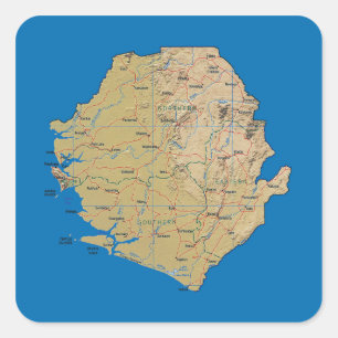 Sticker Carte Sierra Leone