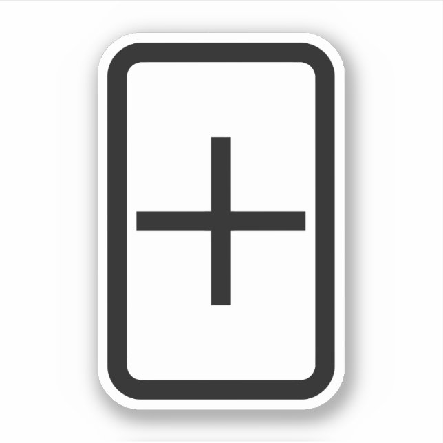 Sticker Carte Zener | Connexion Plus (Devant)