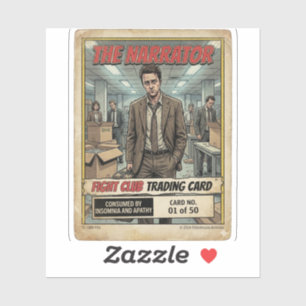 Sticker Cartes à échanger Fight Club - Le Narrateur