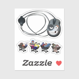 Sticker Cartes d'achat de livres de rebut