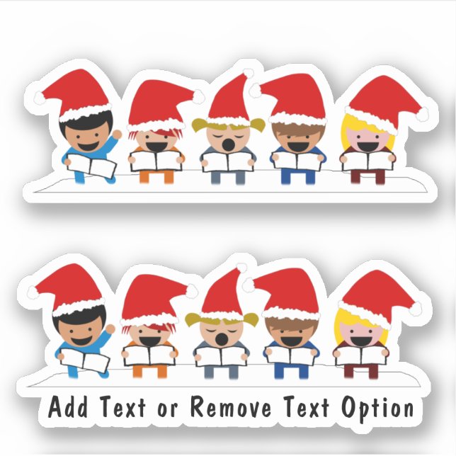 Sticker Cartographier les enfants Noël (Devant)