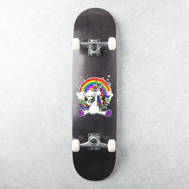 Sticker Carton arc-en-ciel (Skateboard)