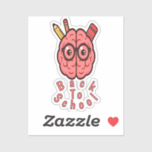 Sticker Cartoon Cerveau Éducatif Pack - Fun Study