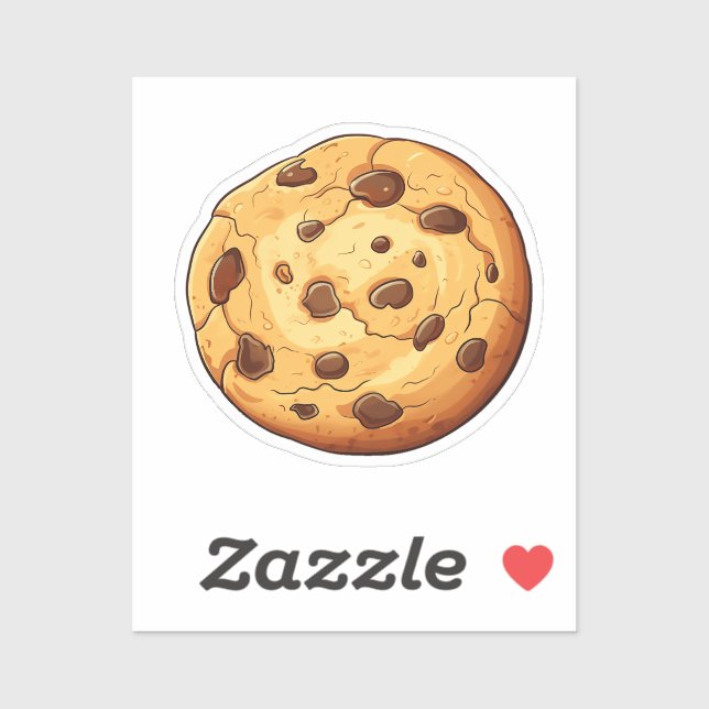 Sticker Cartoon cookie (Feuille)