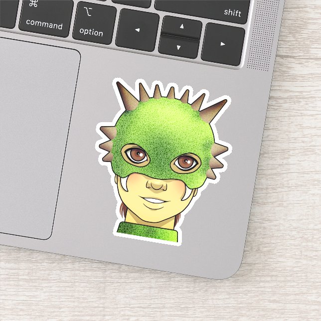 Sticker Cartoon Dragon Girl (Détail)