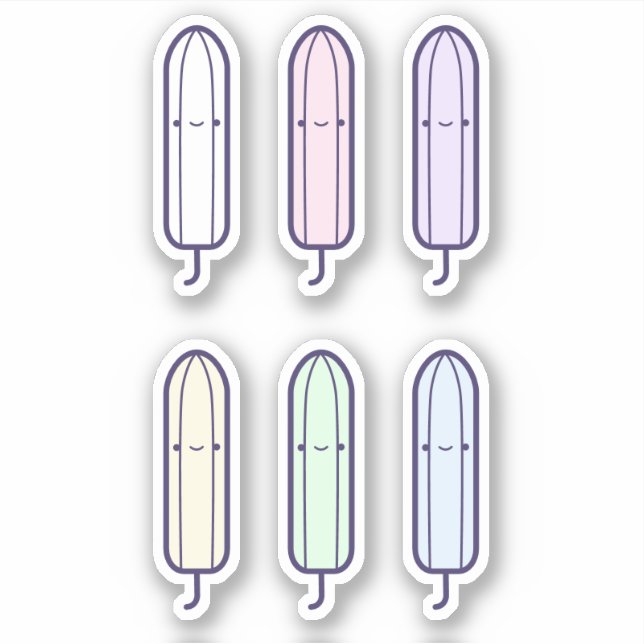 Sticker Cartoon mignon Arc-en-ciel Tampons Définir premièr (Devant)