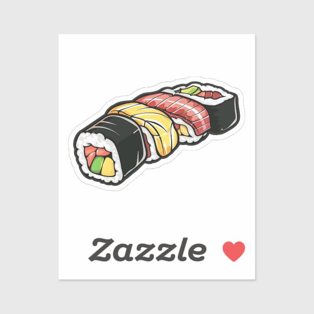 Sticker Cartoon sushi (Feuille)