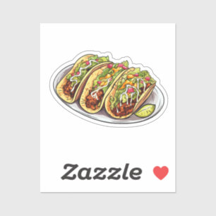 Sticker Cartoon taco