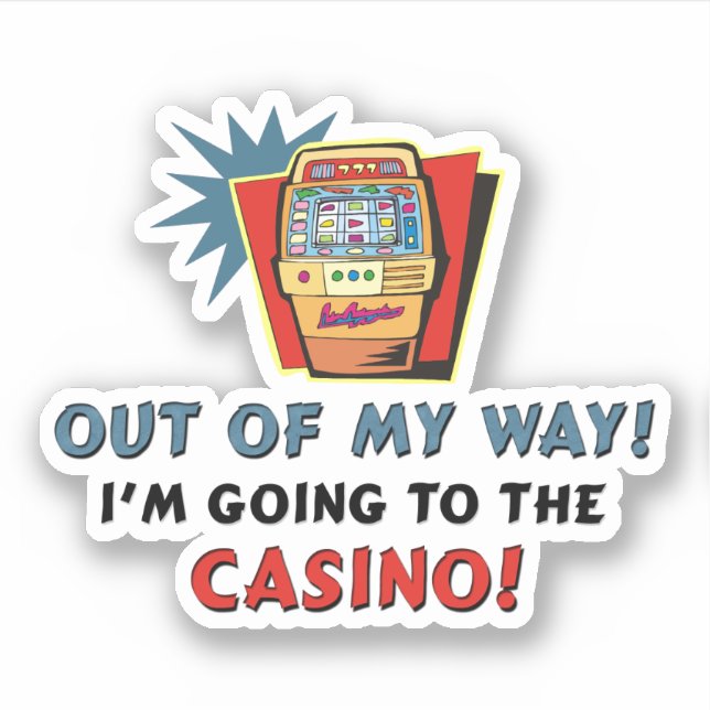Sticker Casino Out My Way Contour Cut (Devant)