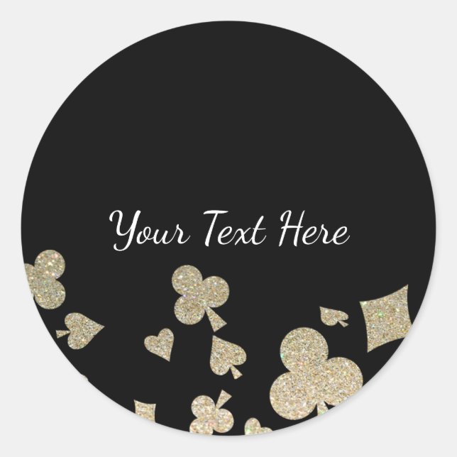 Sticker Casino parties scintillant (Devant)