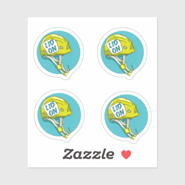 Sticker Casque Escalade rock (Feuille)