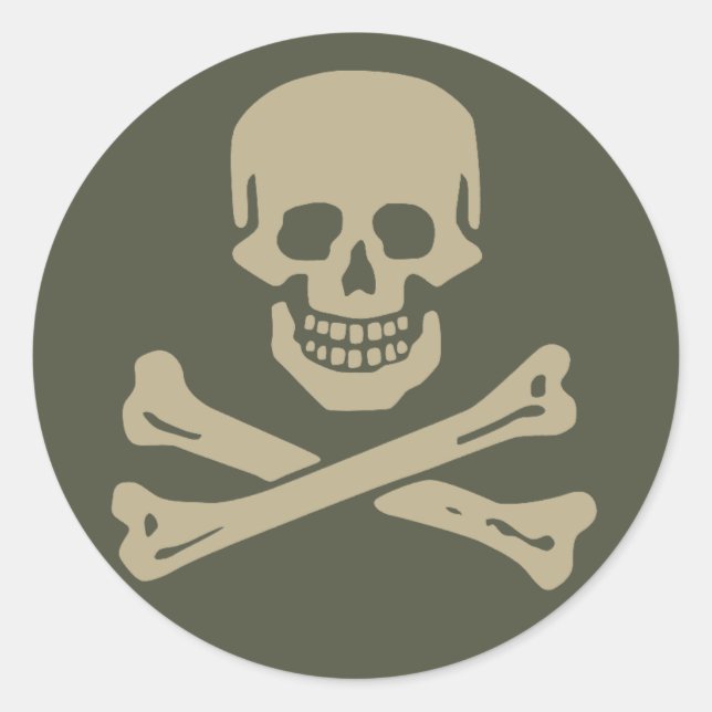 Sticker Casquette d'étendue, Jolly roger - Style 1 (Devant)