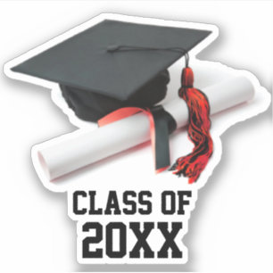 Sticker Casquette noire et rouge et classe de bascule de