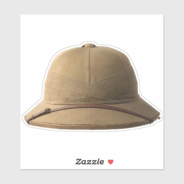 Sticker Casquette Safari (Feuille)