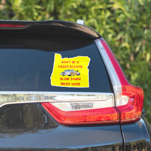 Sticker Castor de camion de remorque Oregon