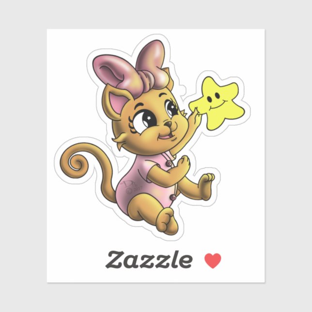 Sticker Cat (Feuille)