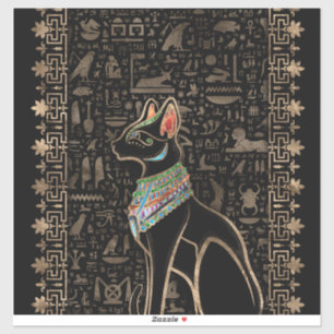 Sticker Cat égyptien - Bastet