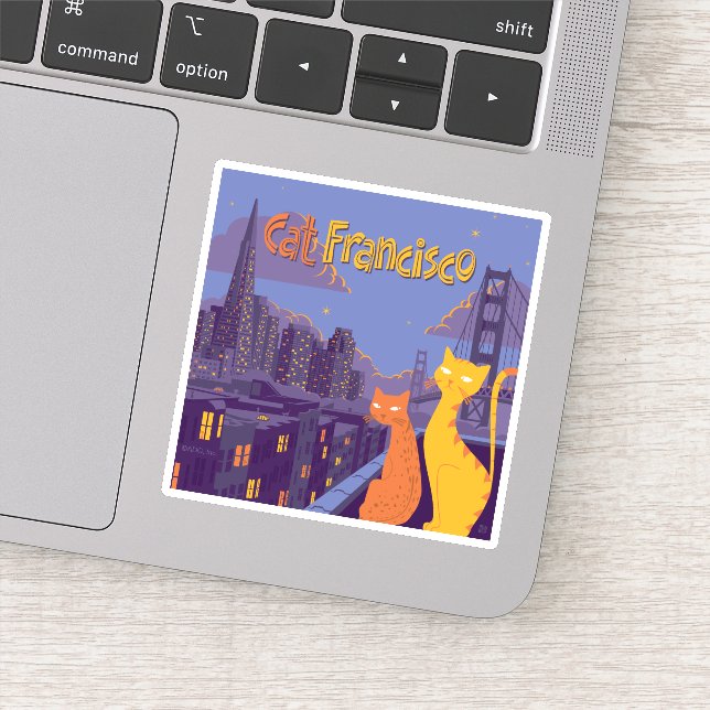 Sticker Cat Francisco (Détail)