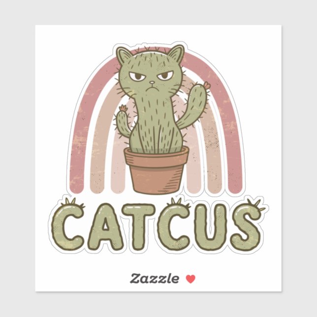 Sticker Catcus (Feuille)