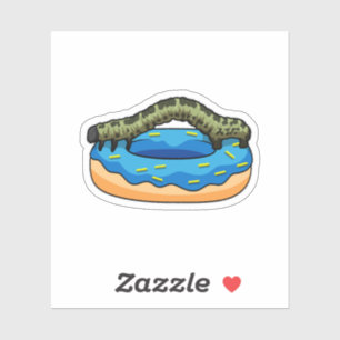 Sticker Caterpillar avec Donut