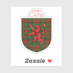 Sticker Cates Chasse Tartan Scottish Plaid