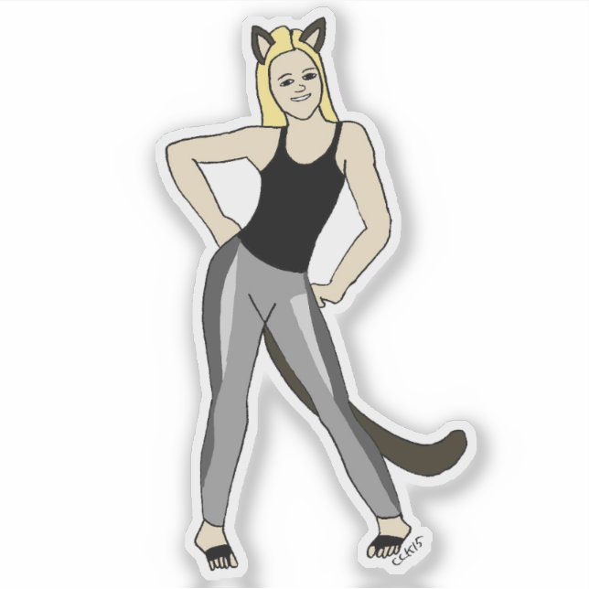 Sticker catgirl (Devant)