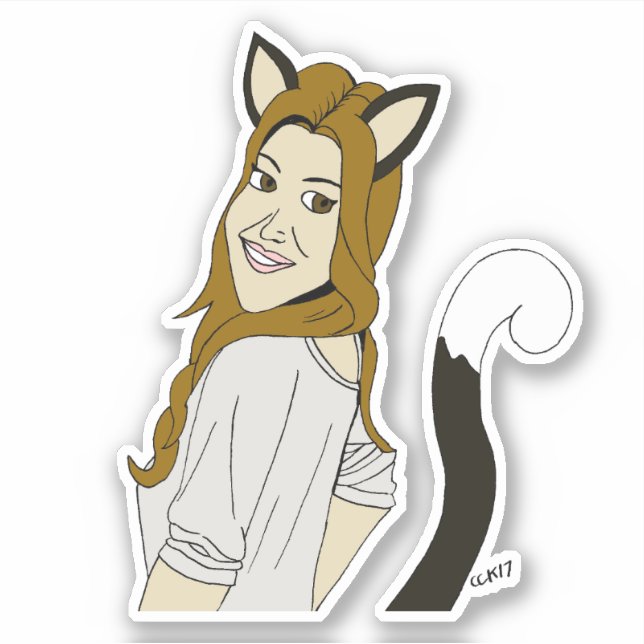Sticker catgirl (Devant)