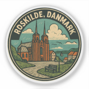 Sticker Cathédrale de Roskilde Danemark