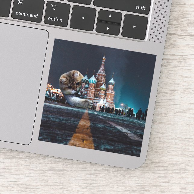 Sticker Cathédrale Saint-Basil et Hosico (Détail)