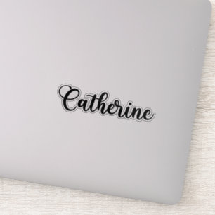 Sticker Catherine Nom - Calligraphie manuscrite