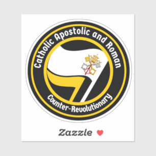 STICKER CATHOLIQUE APOSTOLIQUE ET ROMAIN