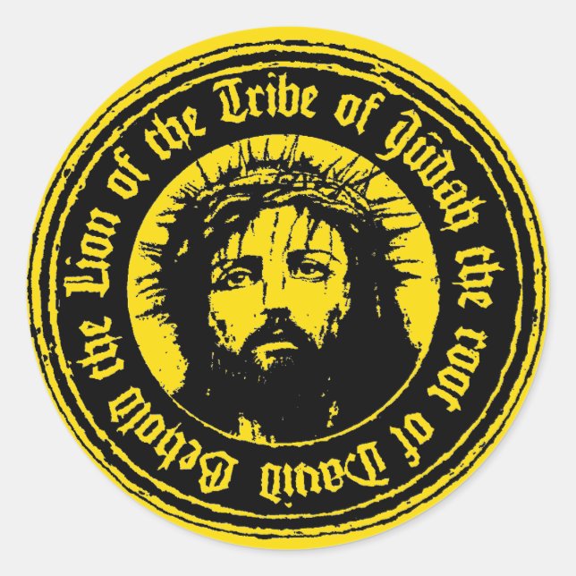 Sticker catholique Jésus Christ Lion de Juda (Devant)