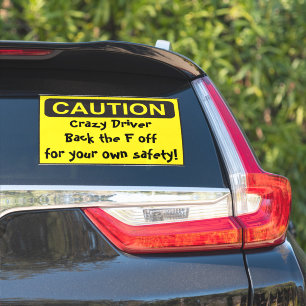 Sticker CAUTION fou conducteur