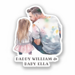 Sticker Caution père et fille (5)