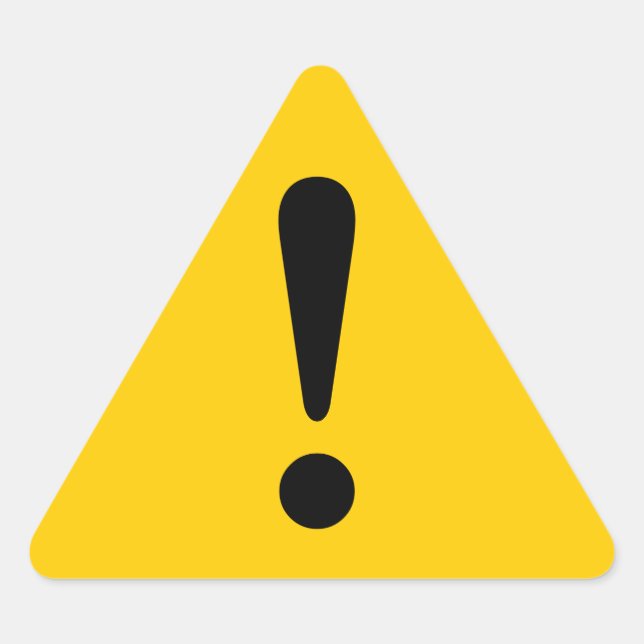 Sticker Caution Sticker Exclamation Equipment Work (Front)