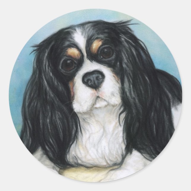 Sticker Cavalier King Charles Spaniel (Devant)