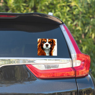 Sticker cavalier roi charles spaniel blenheim anime