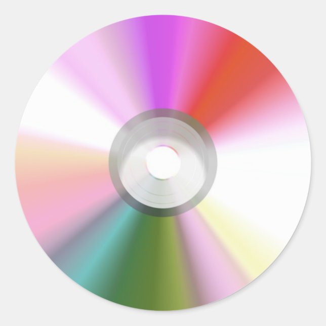 Sticker CD coloré (Devant)