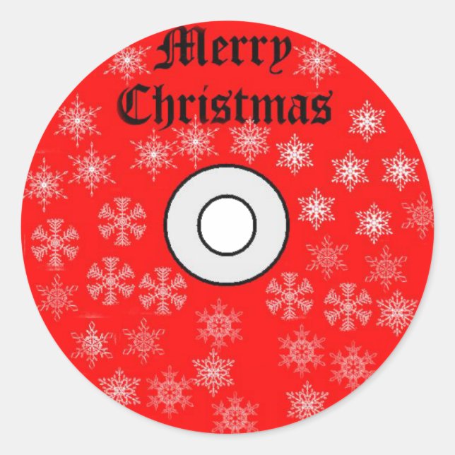 Sticker CD de Noël Joyeux (Devant)