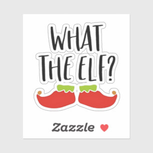 Sticker Ce que l'elfe drôle Noël Elfe Père Noël