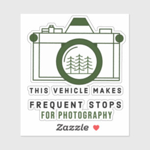Sticker Ce Véhicule Fait Des Arrêts Fréquents Pour La Phot