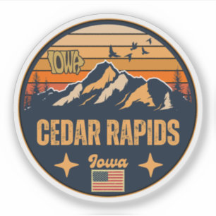 Sticker Cedar Rapids, Iowa, États-Unis