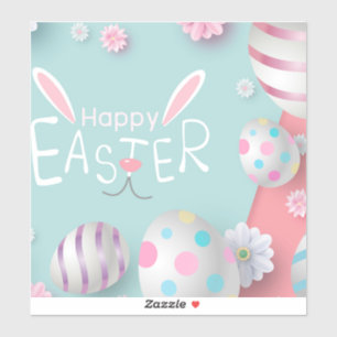 Sticker Célébration heureuse de Pâques