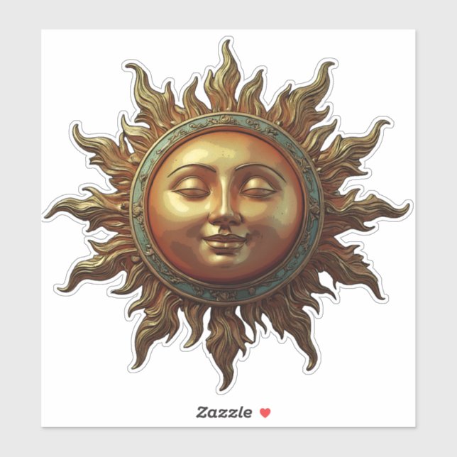 Sticker Celestial Sun  (Feuille)